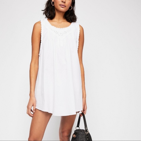 Free People Dresses & Skirts - Free People Sweet Sleep Cotton Tunic Mini Dress